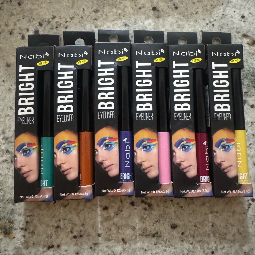 Bright Eyeliner Set - Green, Orange, Pink, Yellow